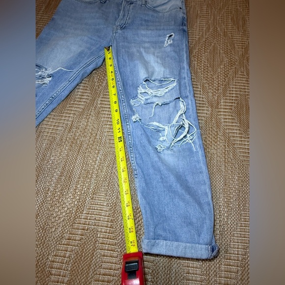 Topshop Moto Hayden Light Wash Ripped Denim Jeans,Women's W28,L30 - Picture 5 of 8